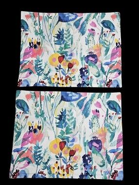 Sky Home Watercolor Spring Flowers Bright Garden STD Pillow Shams Bloomingdales